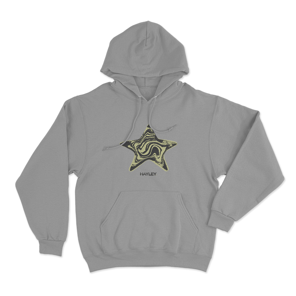 Hayley Star Unisex Hoodie Grey Hayley Star Unisex Hoodie Grey