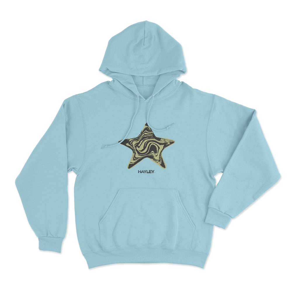 Hayley Star Unisex Hoodie Sky Blue Hayley Star Unisex Hoodie Sky Blue