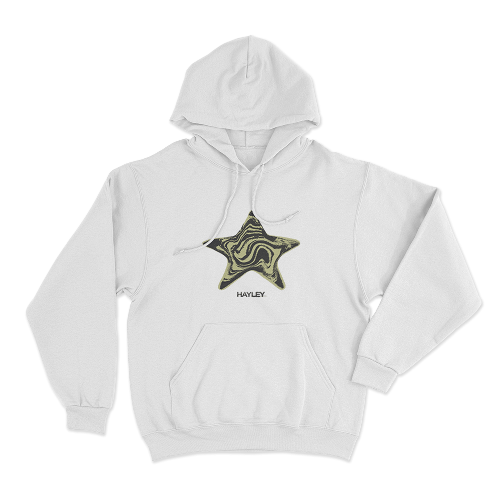 Hayley Star Unisex Hoodie White Hayley Star Unisex Hoodie White