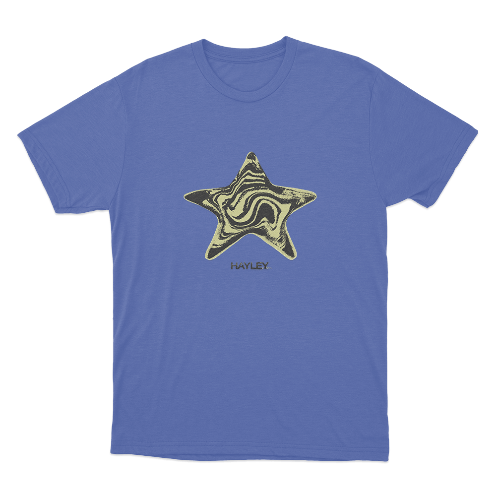 Hayley Star Unisex T Shirt Blue Hayley Star Unisex T Shirt Blue