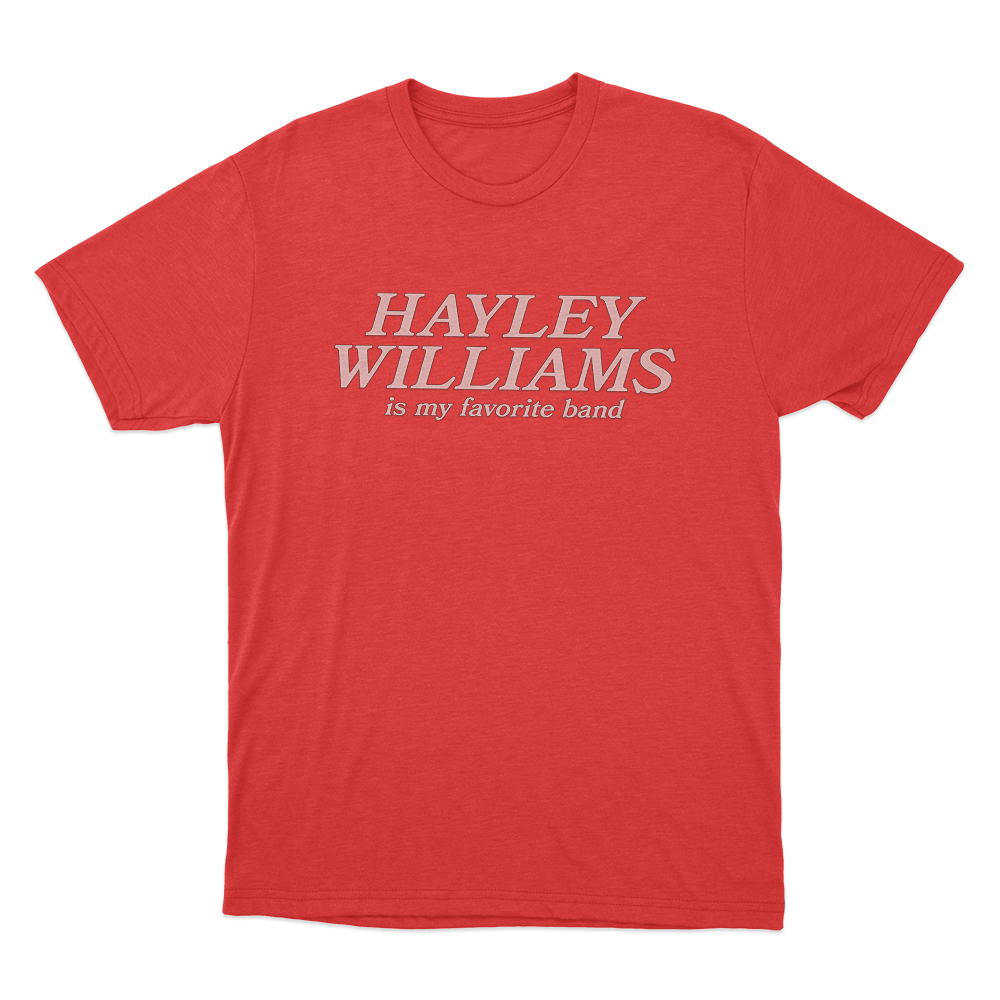 My Favorite Band Unisex T Shirt Red My Favorite Band Unisex T Shirt Red