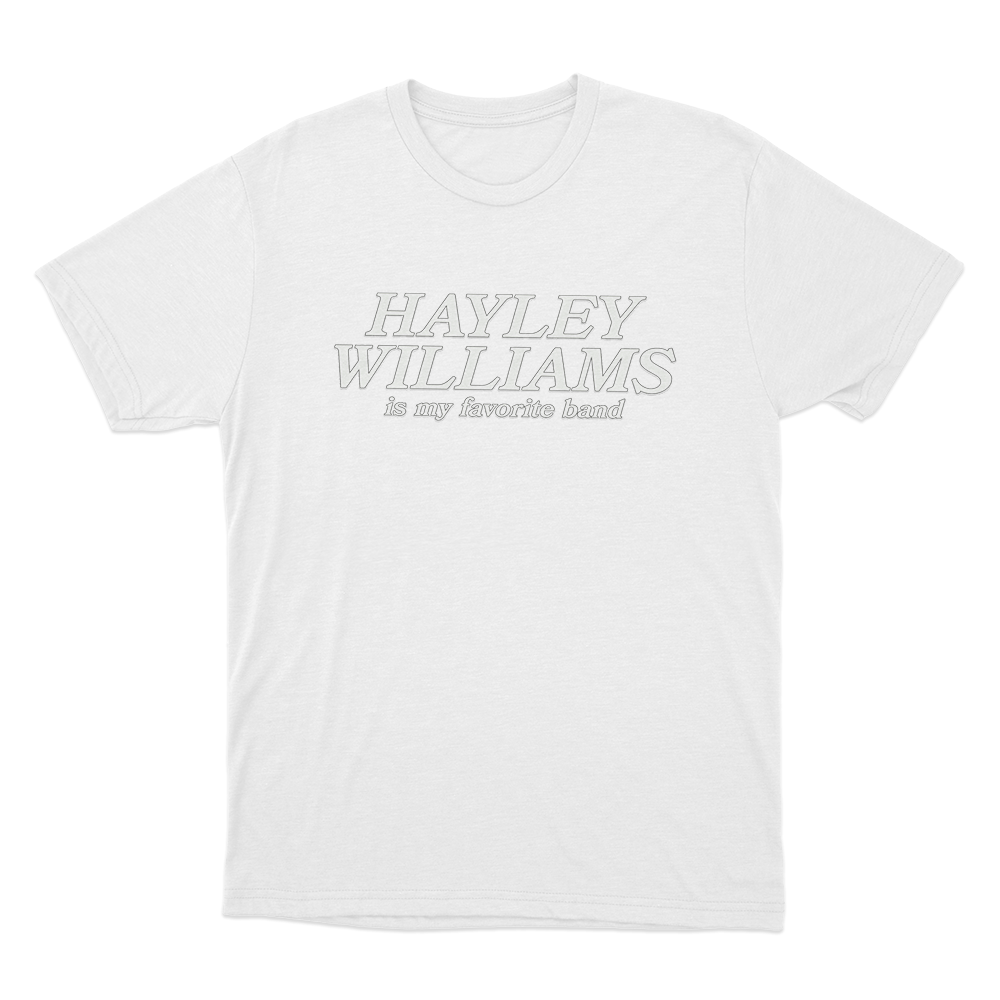 My Favorite Band Unisex T Shirt White My Favorite Band Unisex T Shirt White