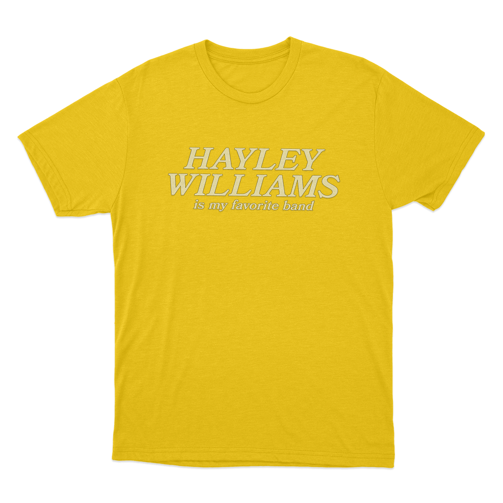 My Favorite Band Unisex T Shirt Yellow My Favorite Band Unisex T Shirt Yellow