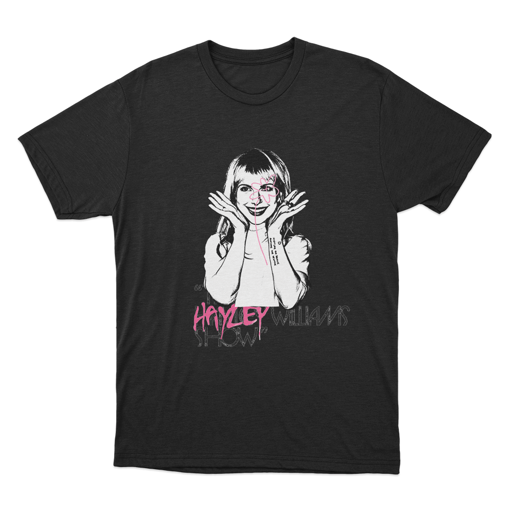 The Hayley Williams Show Portrait Unisex (2) T Shirt Black The Hayley Williams Show Portrait Unisex 2 T Shirt Black