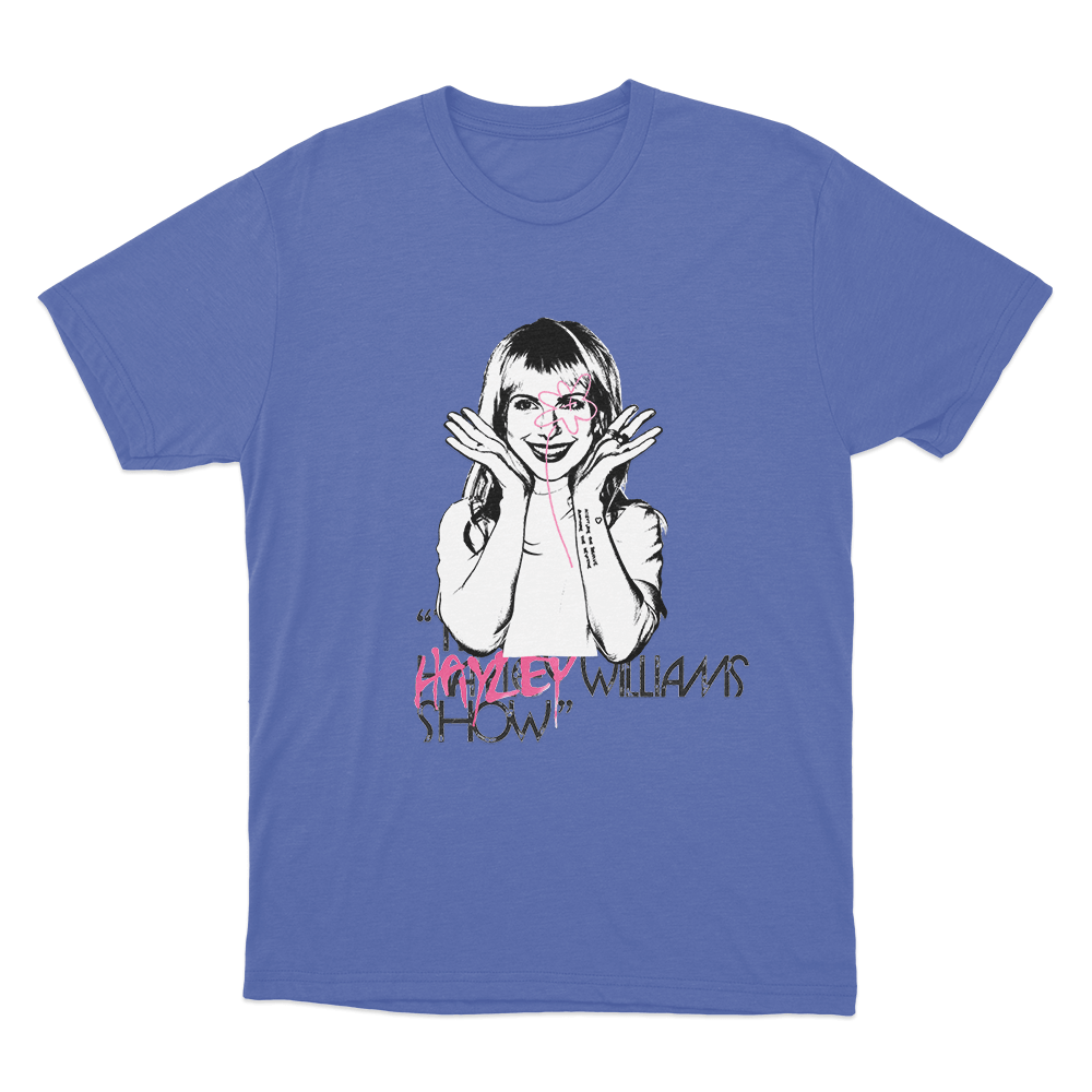 The Hayley Williams Show Portrait Unisex (2) T Shirt Blue The Hayley Williams Show Portrait Unisex 2 T Shirt Blue