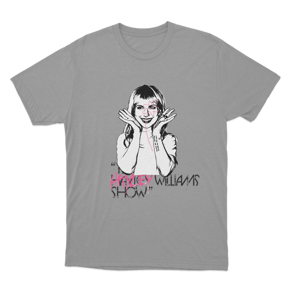 The Hayley Williams Show Portrait Unisex (2) T Shirt Grey The Hayley Williams Show Portrait Unisex 2 T Shirt Grey