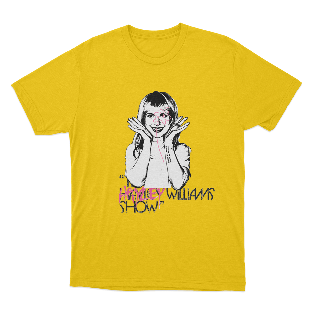 The Hayley Williams Show Portrait Unisex (2) T Shirt Yellow The Hayley Williams Show Portrait Unisex 2 T Shirt Yellow