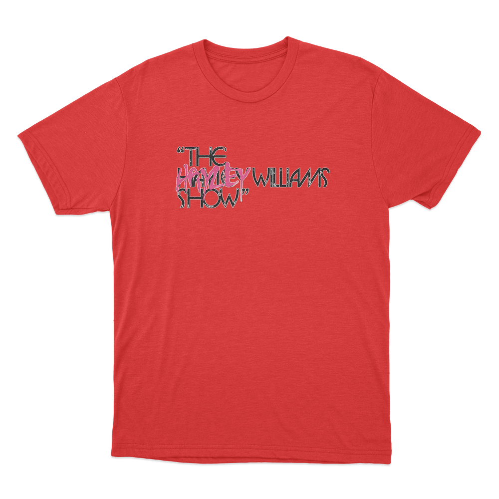 The Hayley Williams Show Portrait Unisex T Shirt Red The Hayley Williams Show Portrait Unisex T Shirt Red