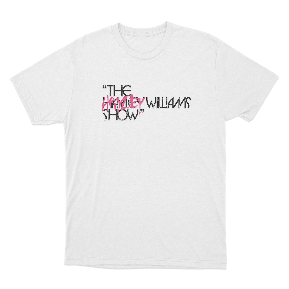 The Hayley Williams Show Portrait Unisex T Shirt White The Hayley Williams Show Portrait Unisex T Shirt White