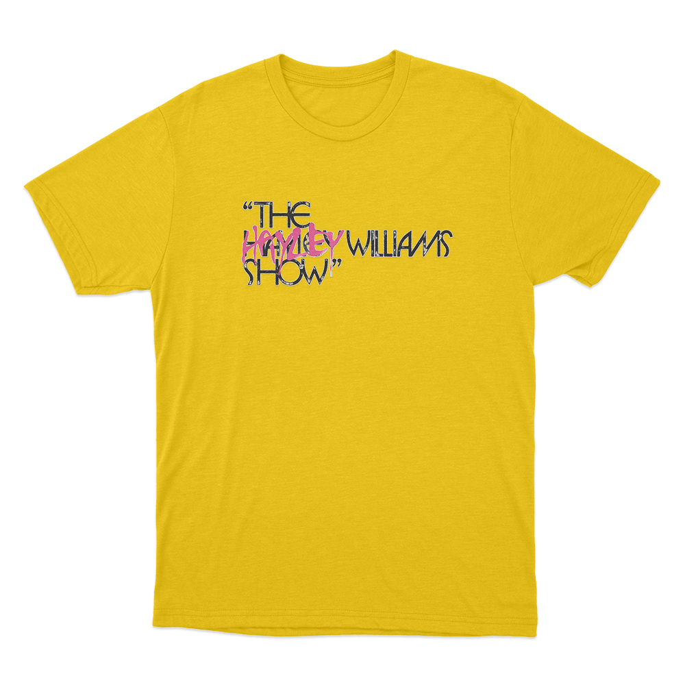 The Hayley Williams Show Portrait Unisex T Shirt Yellow The Hayley Williams Show Portrait Unisex T Shirt Yellow